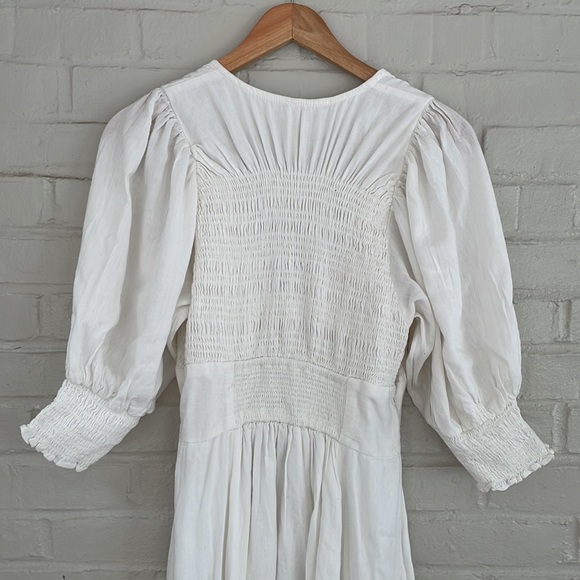 Free People Women’s String of Hearts White Maxi Dress Size Small - Picture 9 of 9